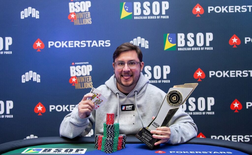Pedro Madeira, campeão do 1-Day High Roller Mystery KO do BSOP Winter Millions
